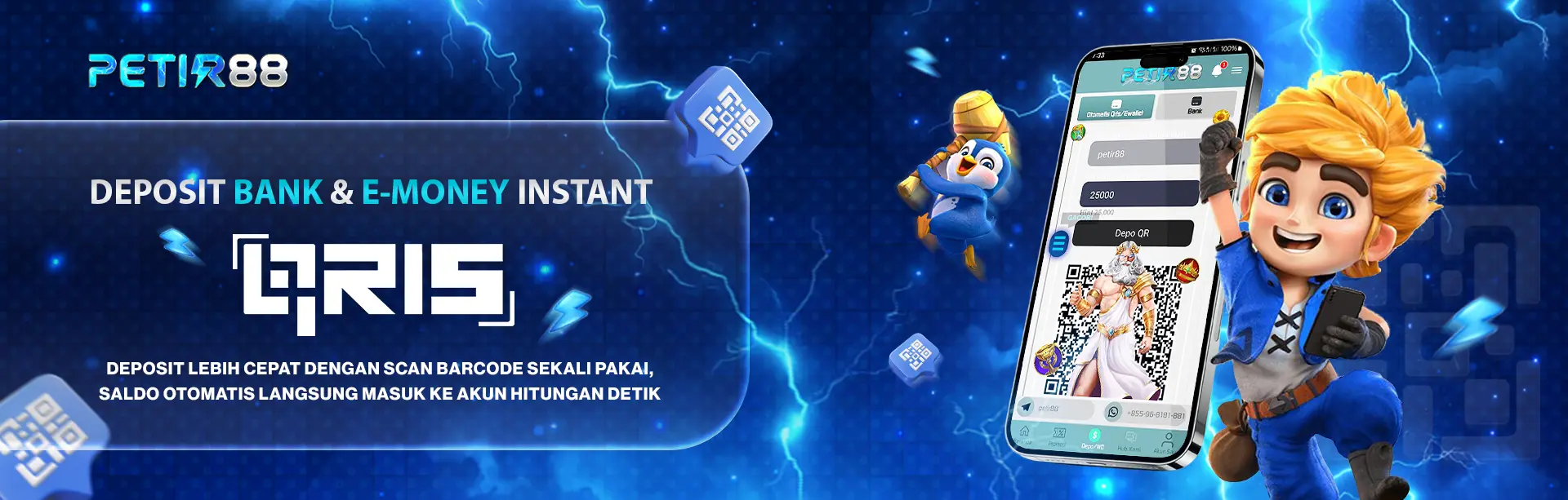 PETIR88 SLOT DEPO QRIS BARCODE INSTAN